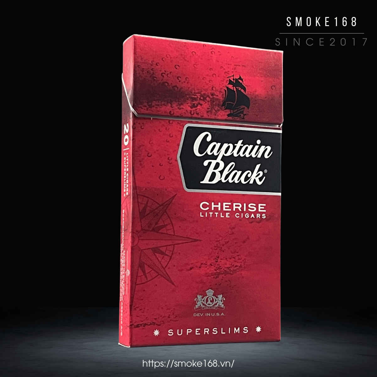 Captain Black đỏ cherry slim